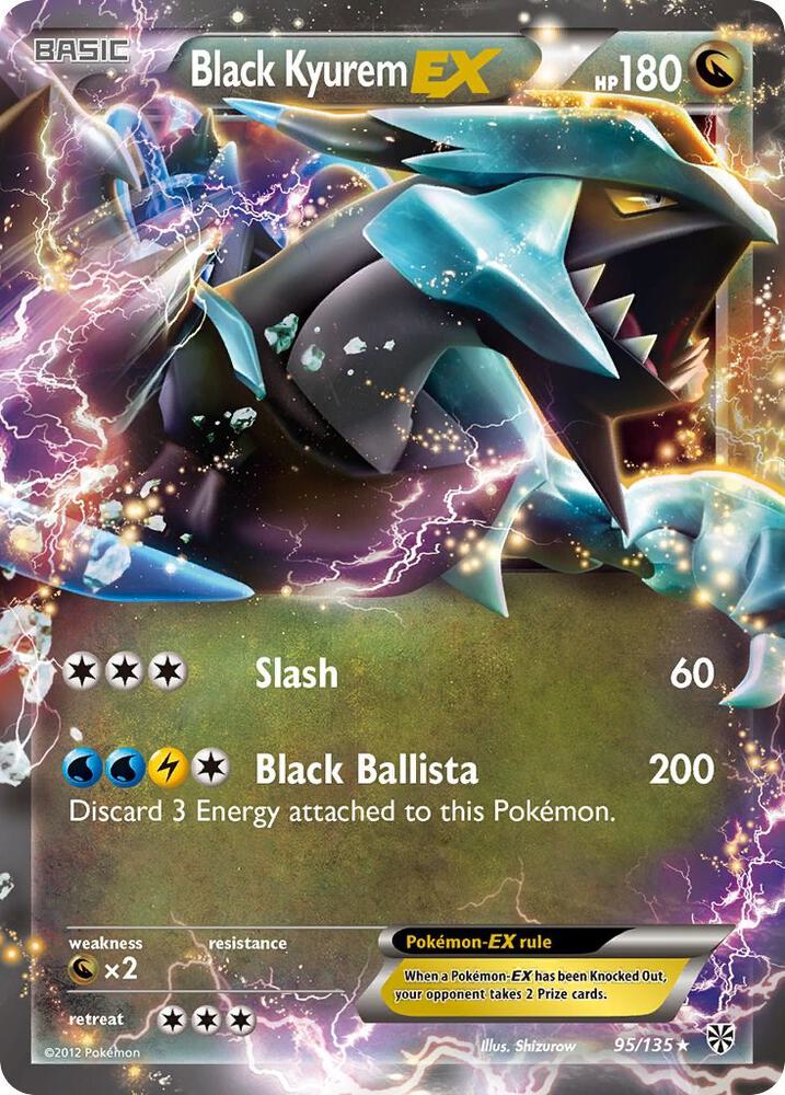 Pokemon Black Kyurem EX 95/135 Plasma Storm