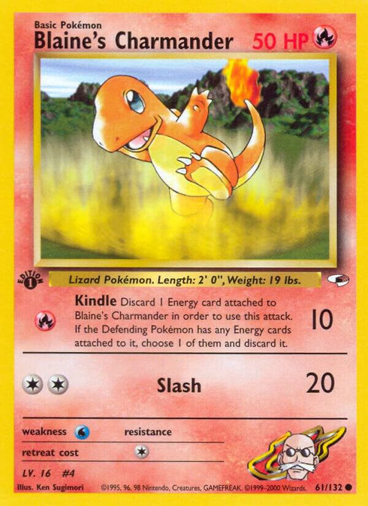 Pokemon Blaine's Charmander 61/132 Gym Heroes