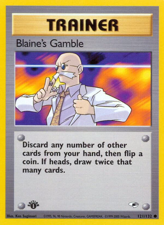 Pokemon Blaine's Gamble 121/132 Gym Heroes