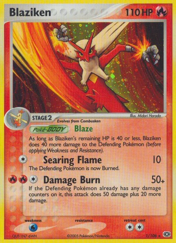 Pokemon Blaziken 1/106 Emerald