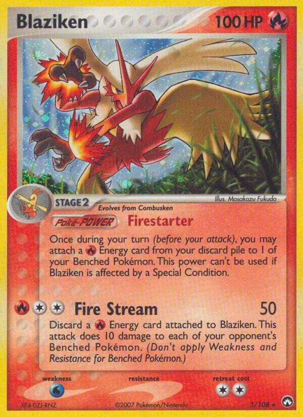 Pokemon Blaziken 5/108 Power Keepers