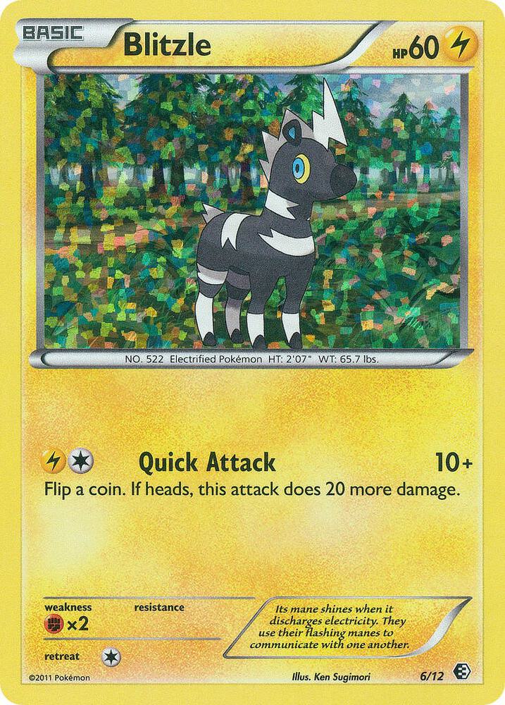 Pokemon Blitzle 6/12 McDonald's Collection 2011