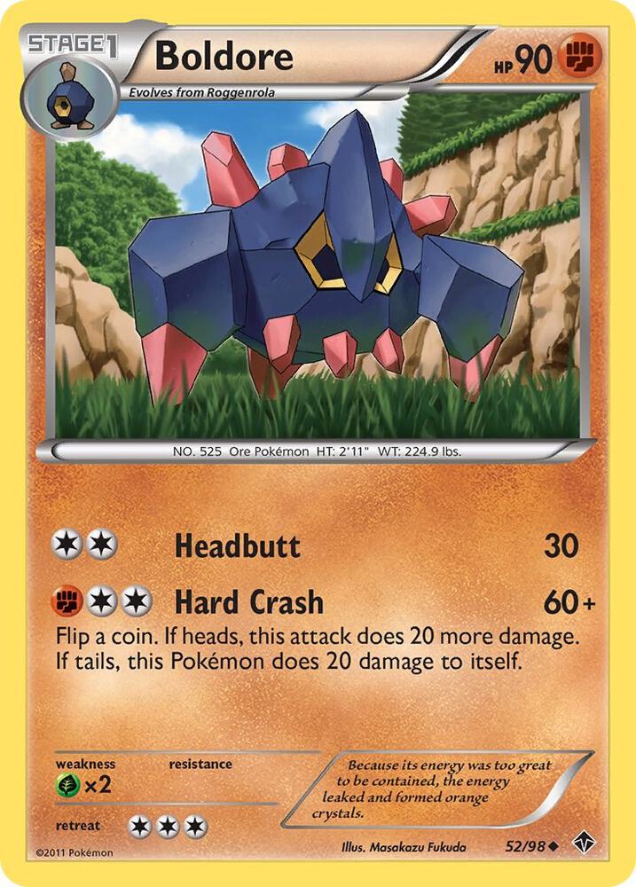 Pokemon Boldore 52/98 Emerging Powers