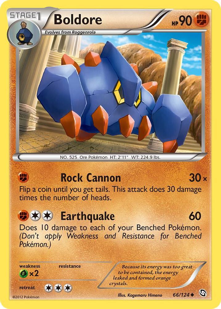 Pokemon Boldore 66/124 Dragons Exalted