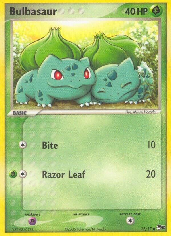 Pokemon Bulbasaur 12/17 POP Series 2