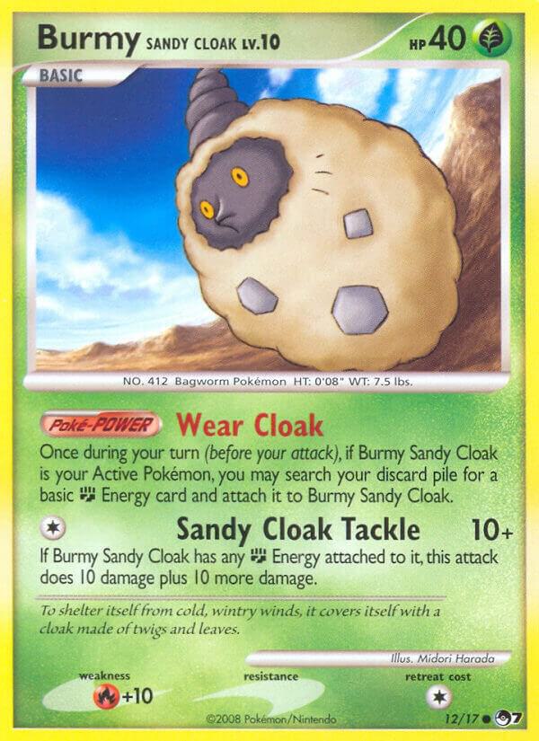 Pokemon Burmy Sandy Cloak 12/17 POP Series 7