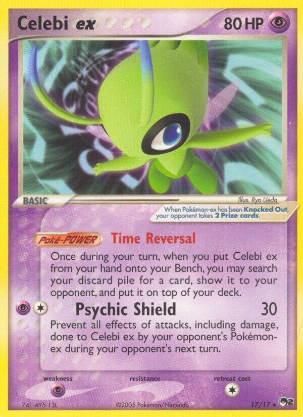 Pokemon Celebi ex 17/17 Non-Holo POP Series 2