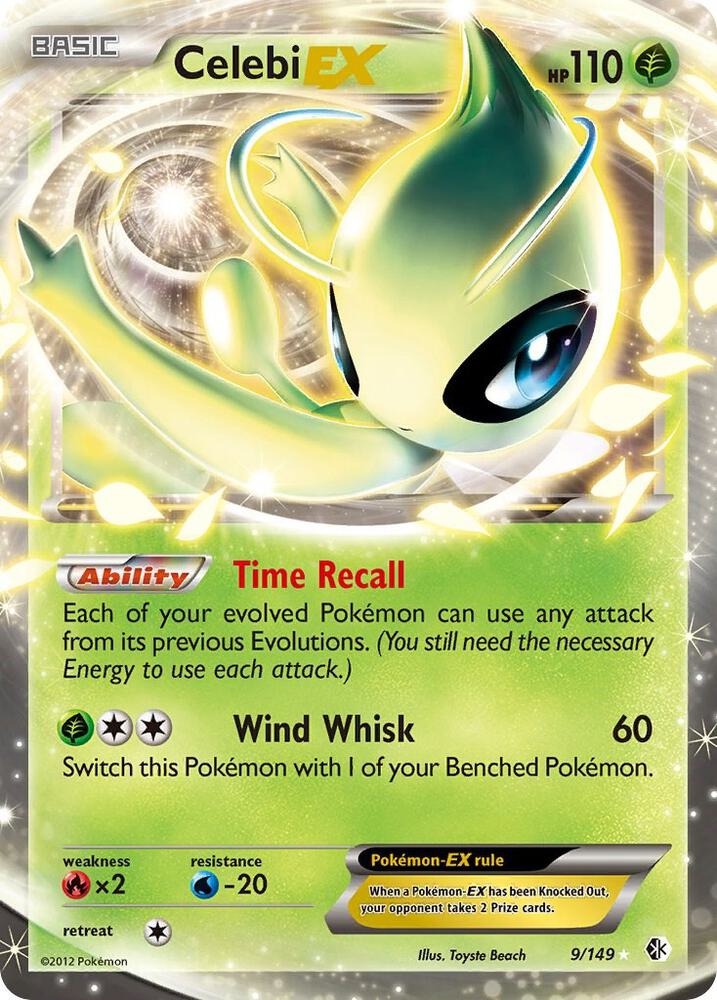 Pokemon Celebi EX 9/149 Boundaries Crossed