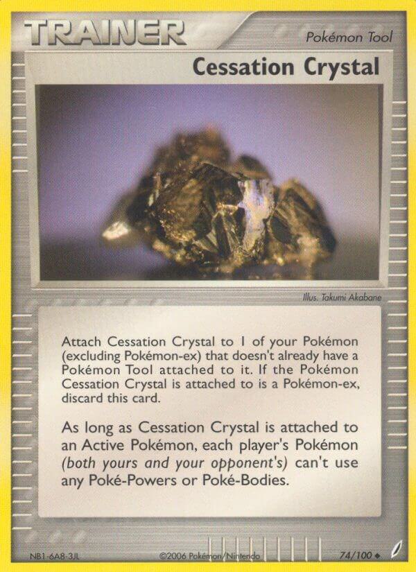 Pokemon Cessation Crystal 74/100 Crystal Guardians