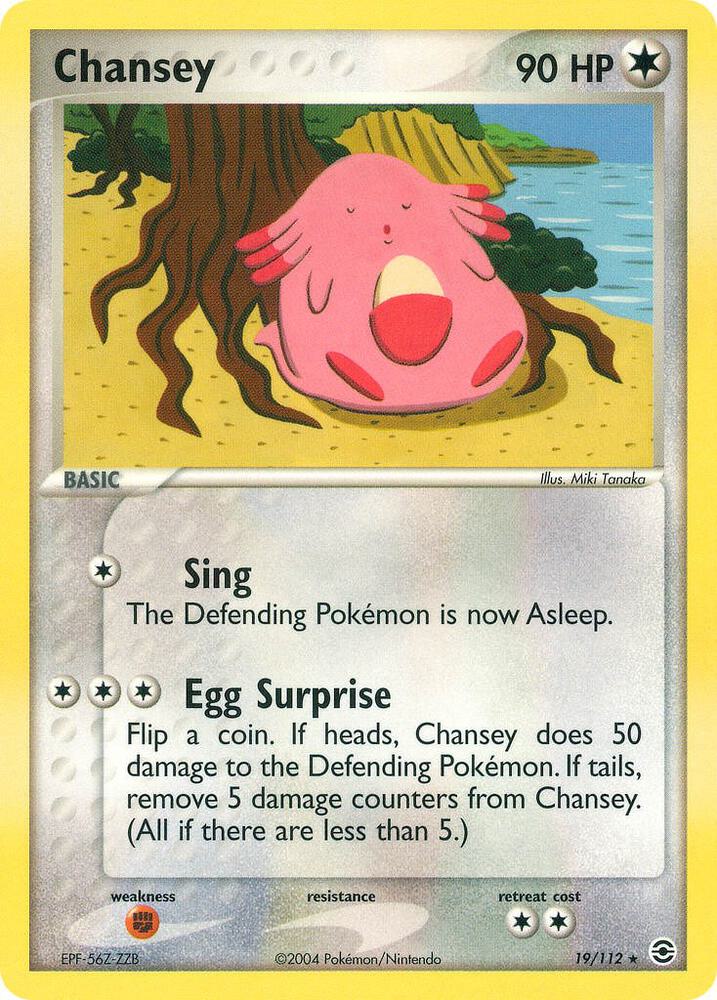 Pokemon Chansey 19/112 FireRed & LeafGreen