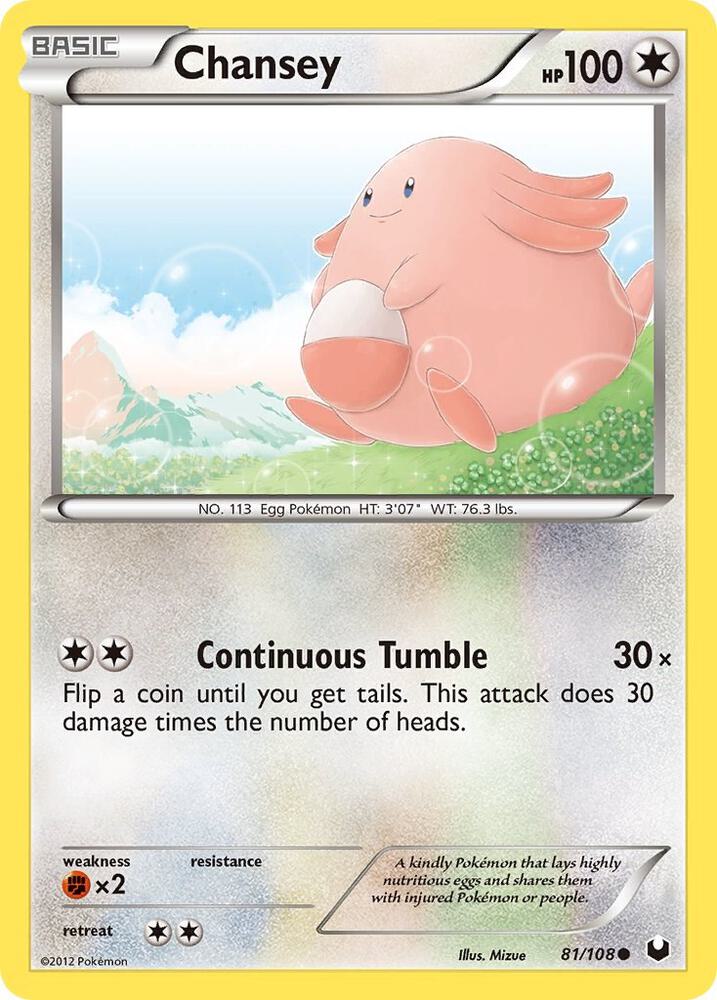 Pokemon Chansey 81/108 Dark Explorers
