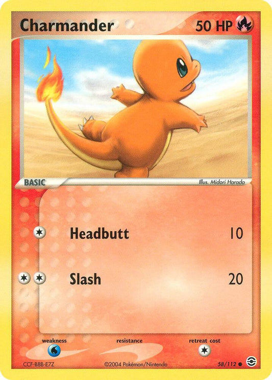 Pokemon Charmander 58/112 FireRed & LeafGreen