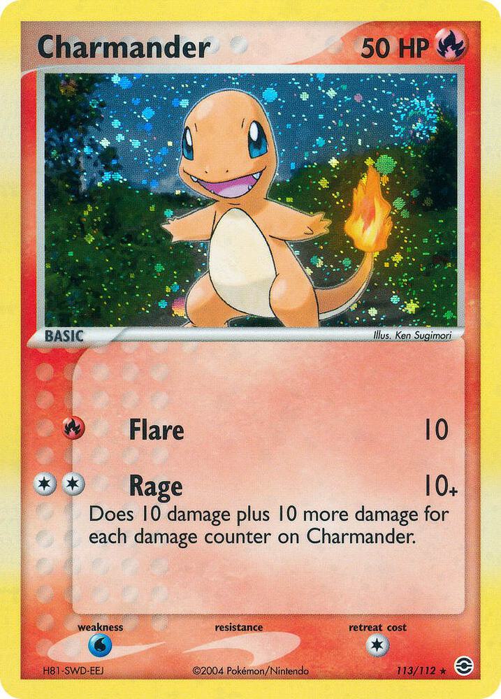 Pokemon Charmander 113/112 FireRed & LeafGreen