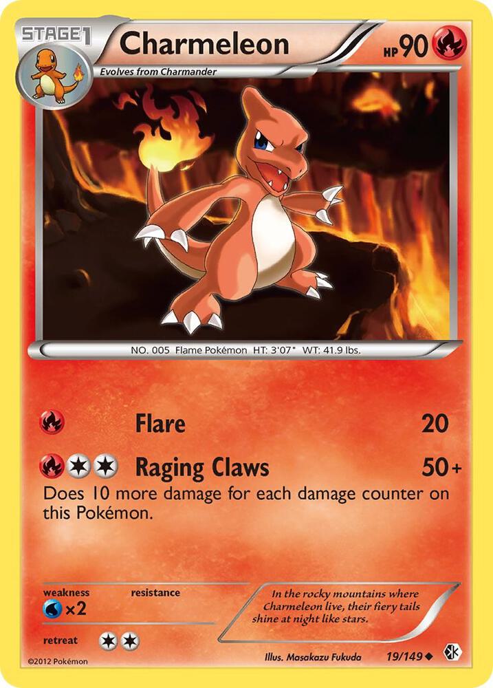 Pokemon Charmeleon 19/149 Boundaries Crossed