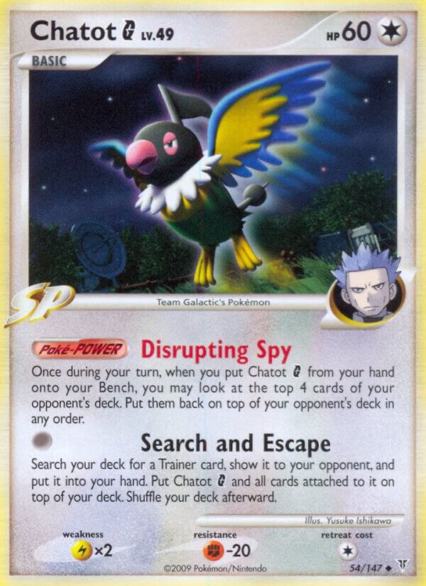 Pokemon Chatot G 54/147 Supreme Victors