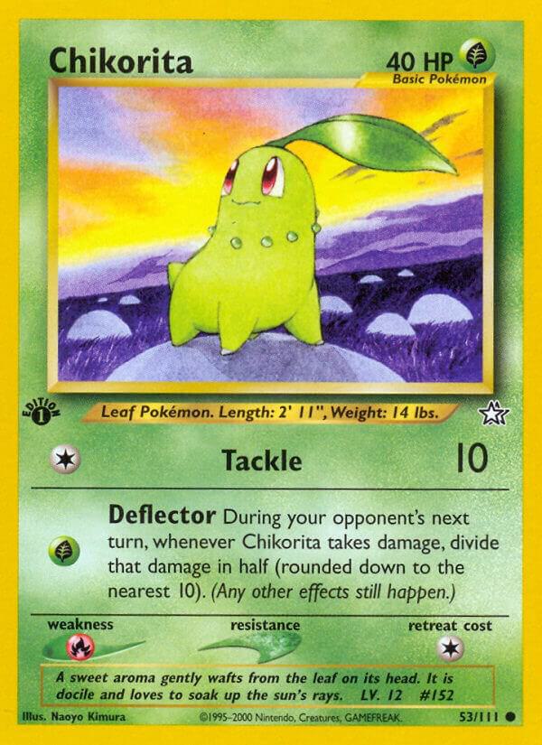 Pokemon Chikorita # 53 Neo Genesis