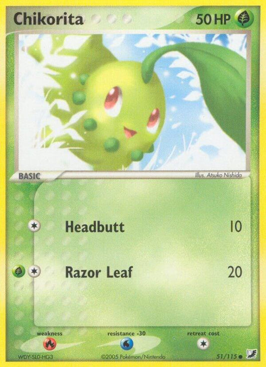 Pokemon Chikorita 51/115 Unseen Forces