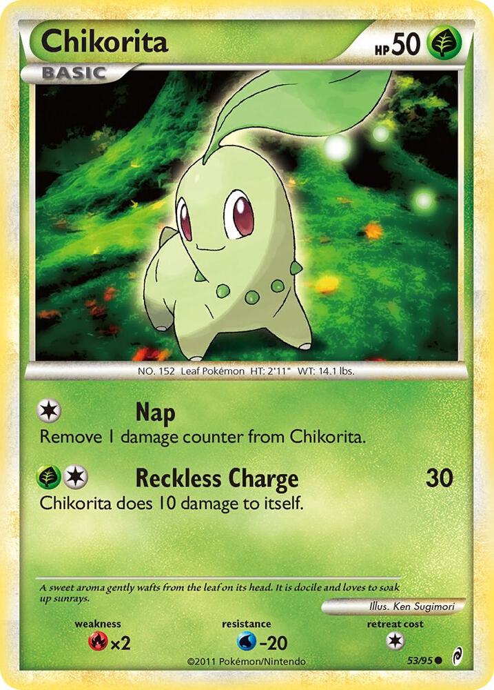 Pokemon Chikorita 53/95 Call of Legends