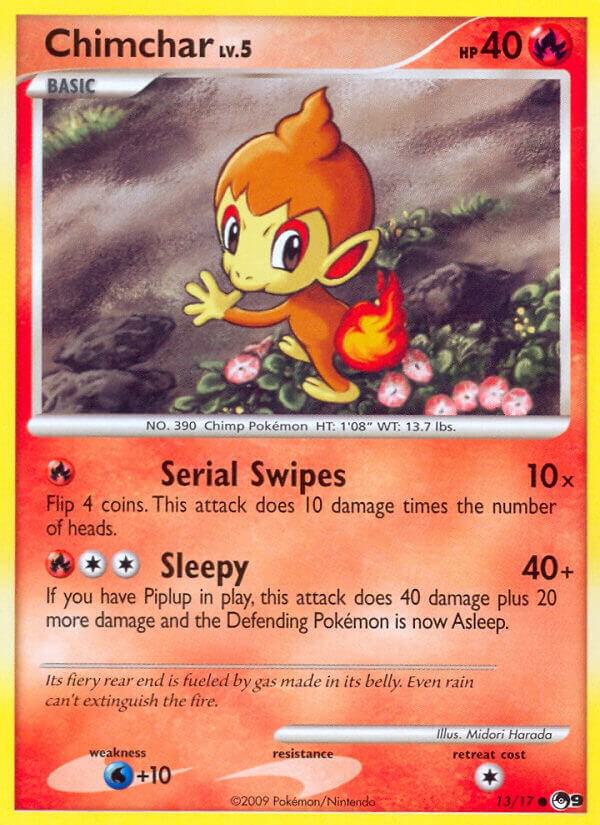 Pokemon Chimchar 13/17 POP Series 9