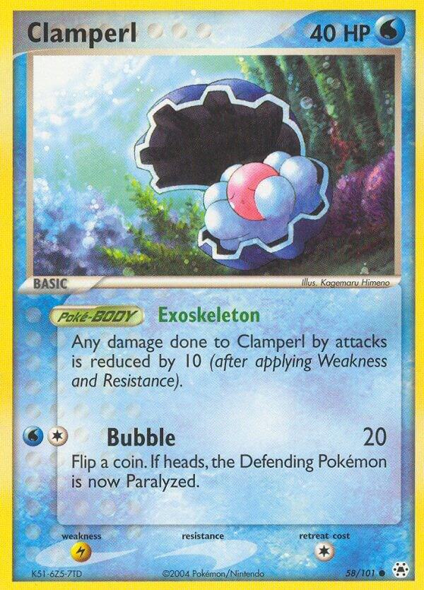 Pokemon Clamperl 58/101 Hidden Legends