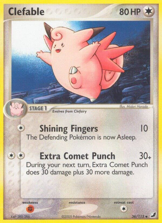 Pokemon Clefable 36/115 Unseen Forces