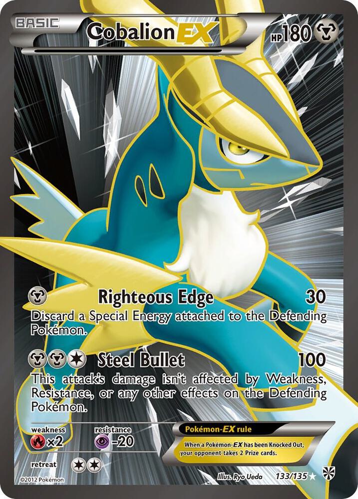 Pokemon Cobalion EX 133/135 Plasma Storm