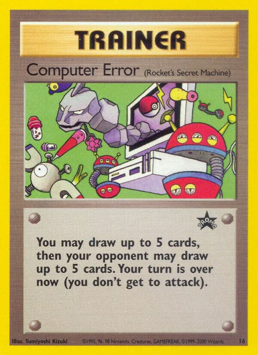 Pokemon Computer Error (Rocket's Secret Machine) #16 WOTC Promo