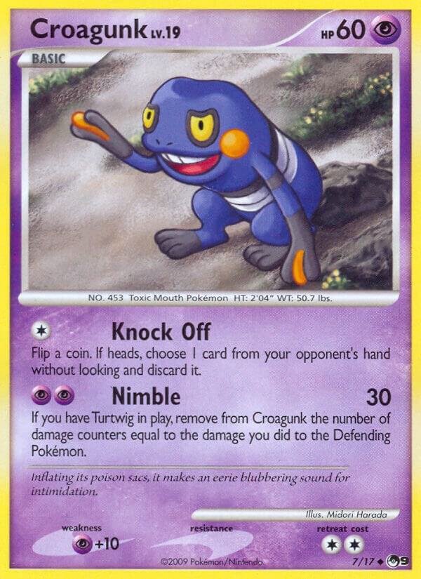 Pokemon Croagunk 7/17 POP Series 9