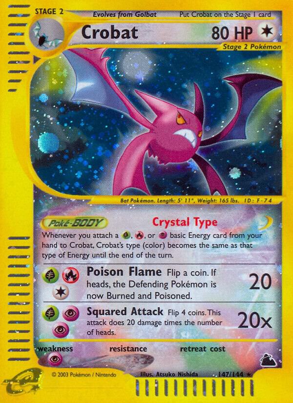 Pokemon Crobat 147/144 Skyridge