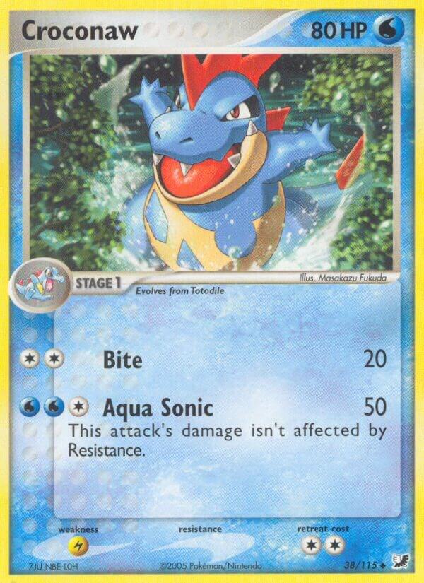 Pokemon Croconaw 38/115 Unseen Forces