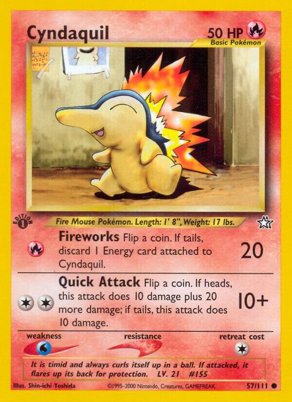 Pokemon Cyndaquil # 57 Neo Genesis