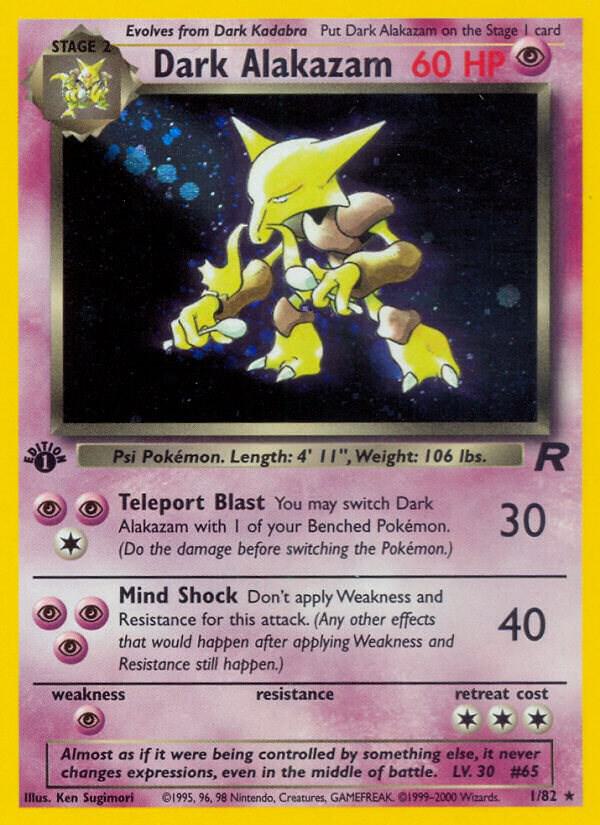 Pokemon Dark Alakazam #1 Team Rocket