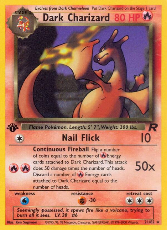 Pokemon Dark Charizard #21 Team Rocket