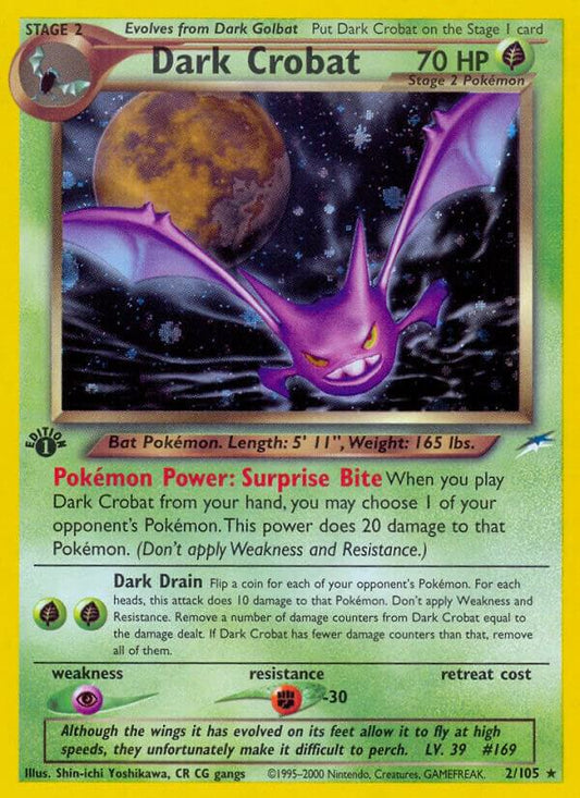 Pokemon Dark Crobat 2/105 Neo Destiny