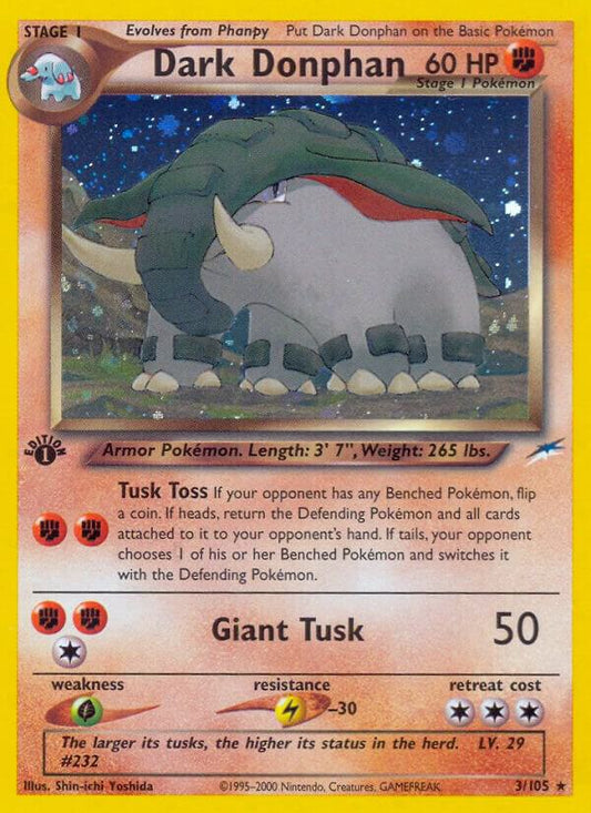 Pokemon Dark Donphan 3/105 Neo Destiny