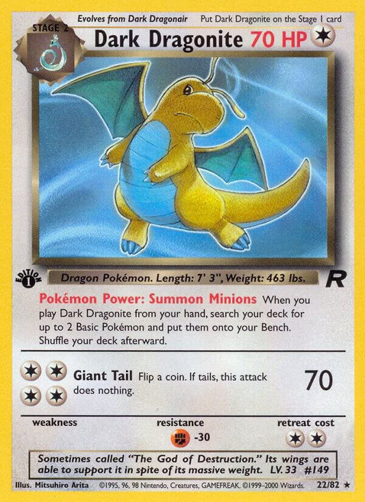 Pokemon Dark Dragonite #22 Team Rocket