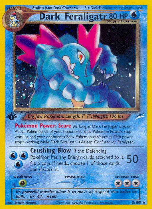 Pokemon Dark Feraligatr 5/105 Neo Destiny