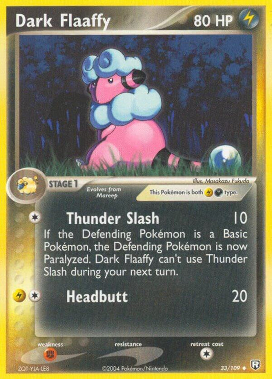 Pokemon Dark Flaaffy 33/109 Team Rocket Returns