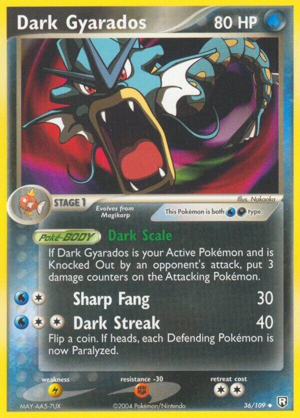 Pokemon Dark Gyarados 36/109 Team Rocket Returns