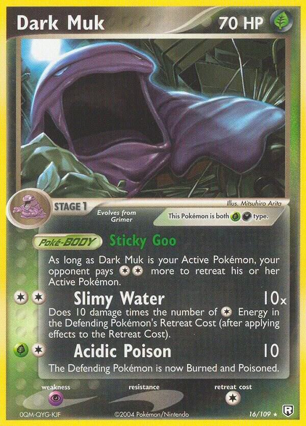 Pokemon Dark Muk 16/109 Team Rocket Returns