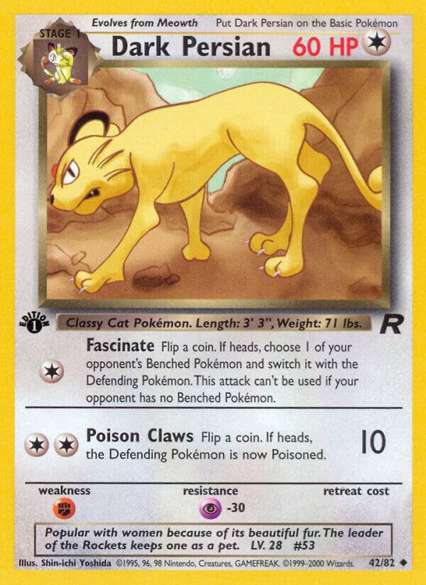 Pokemon Dark Persian #42 Team Rocket