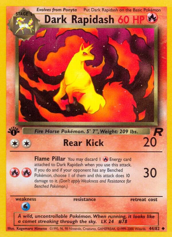 Pokemon Dark Rapidash #44 Team Rocket