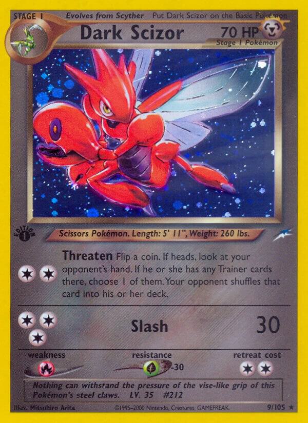Pokemon Dark Scizor 9/105 Neo Destiny