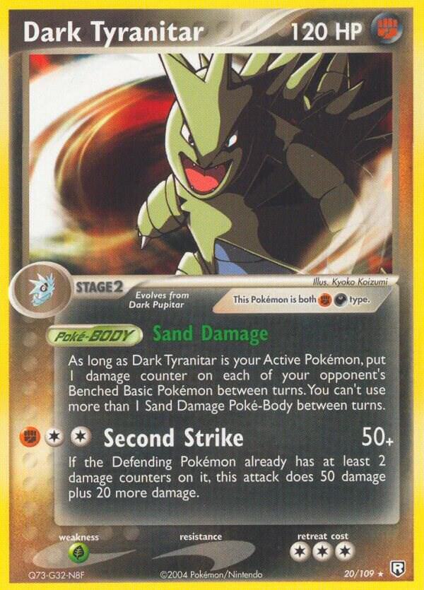 Pokemon Dark Tyranitar 20/109 Team Rocket Returns