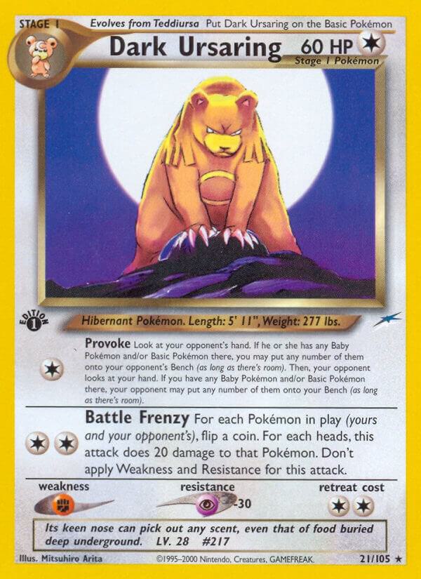 Pokemon Dark Ursaring 21/105 Neo Destiny