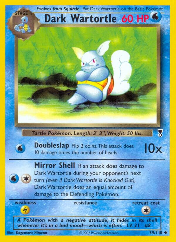 Pokemon Dark Wartortle 39/110 Legendary Collection