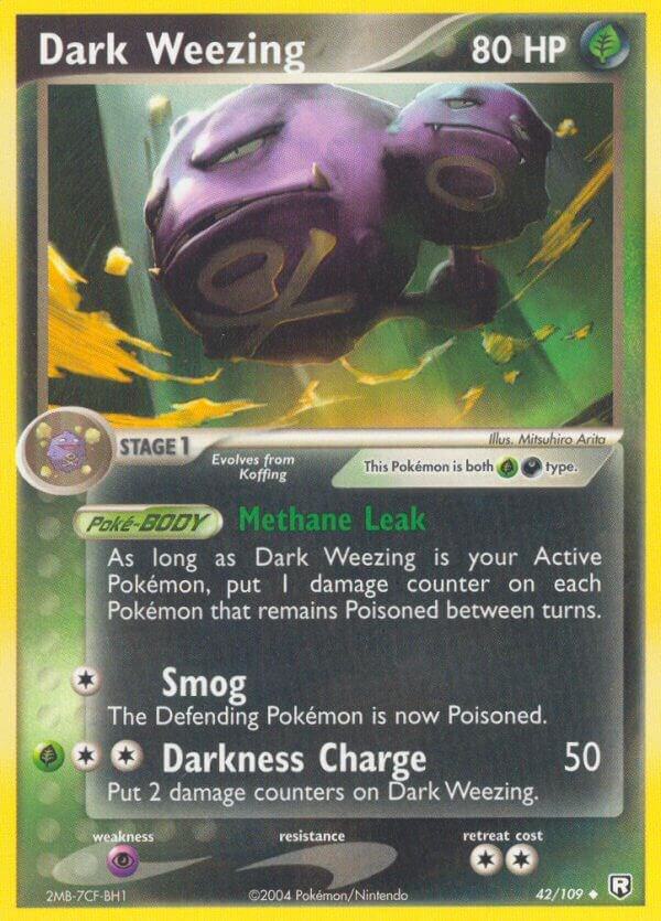 Pokemon Dark Weezing 42/109 Team Rocket Returns