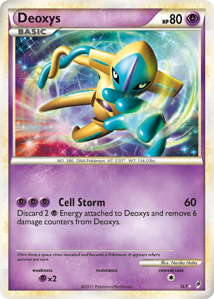 Pokemon Deoxys SL1 Call of Legends