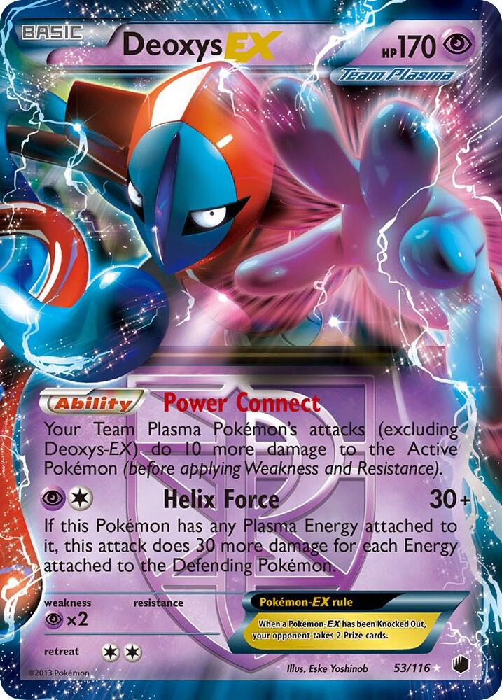 Pokemon Deoxys EX 53/116 Plasma Freeze