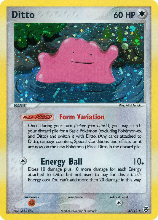 Pokemon Ditto 4/112 FireRed & LeafGreen